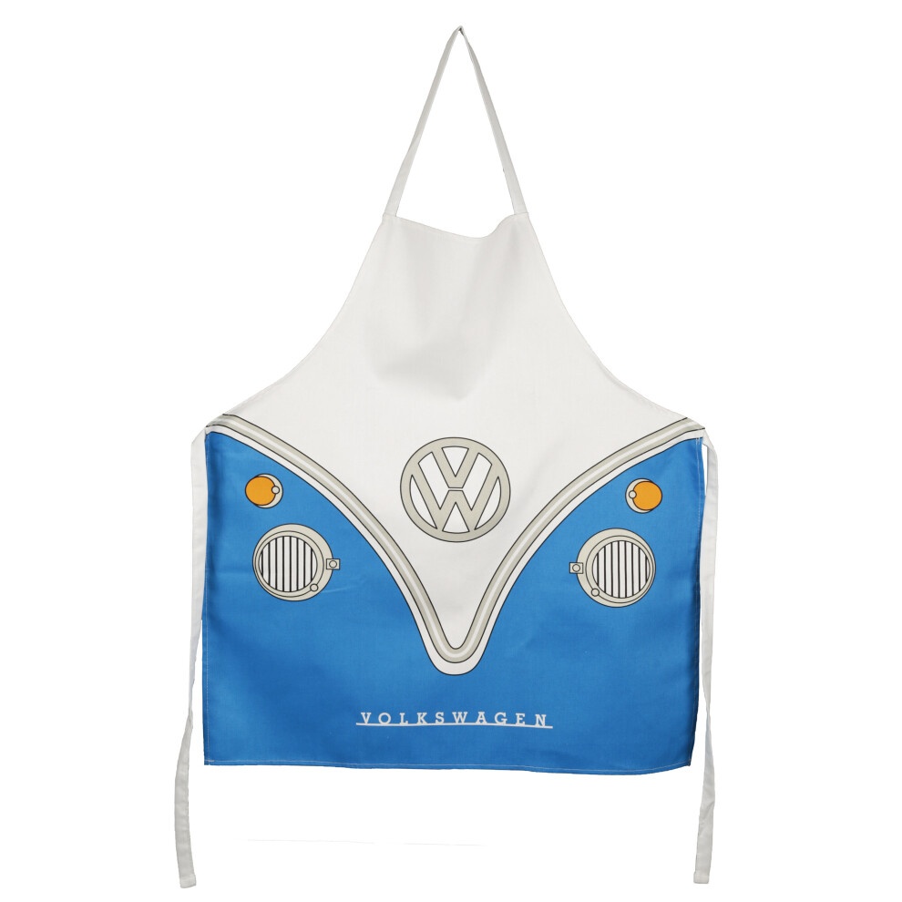 Volkswagen VW T1 Bulli Blau Schürze aus Baumwolle